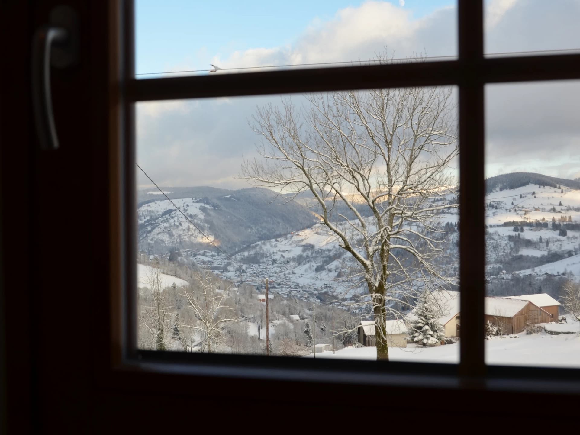 Vue depuis les hauteurs de La Bresse