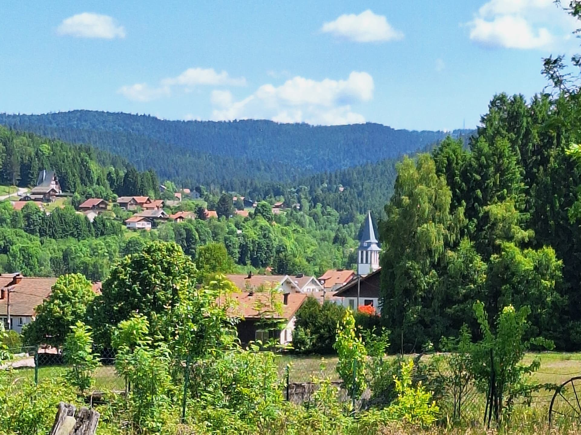 Le village de Xonrupt-Longemer et son clocher