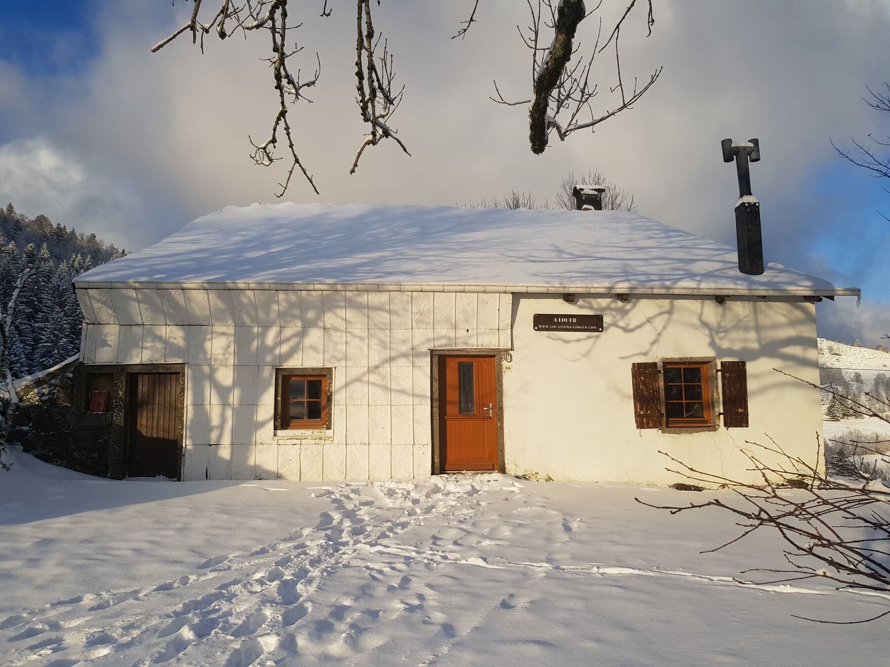 La ferme sous la neige