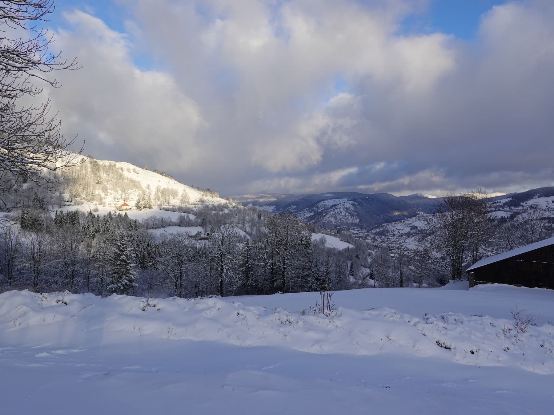 La lumière sur la vallée