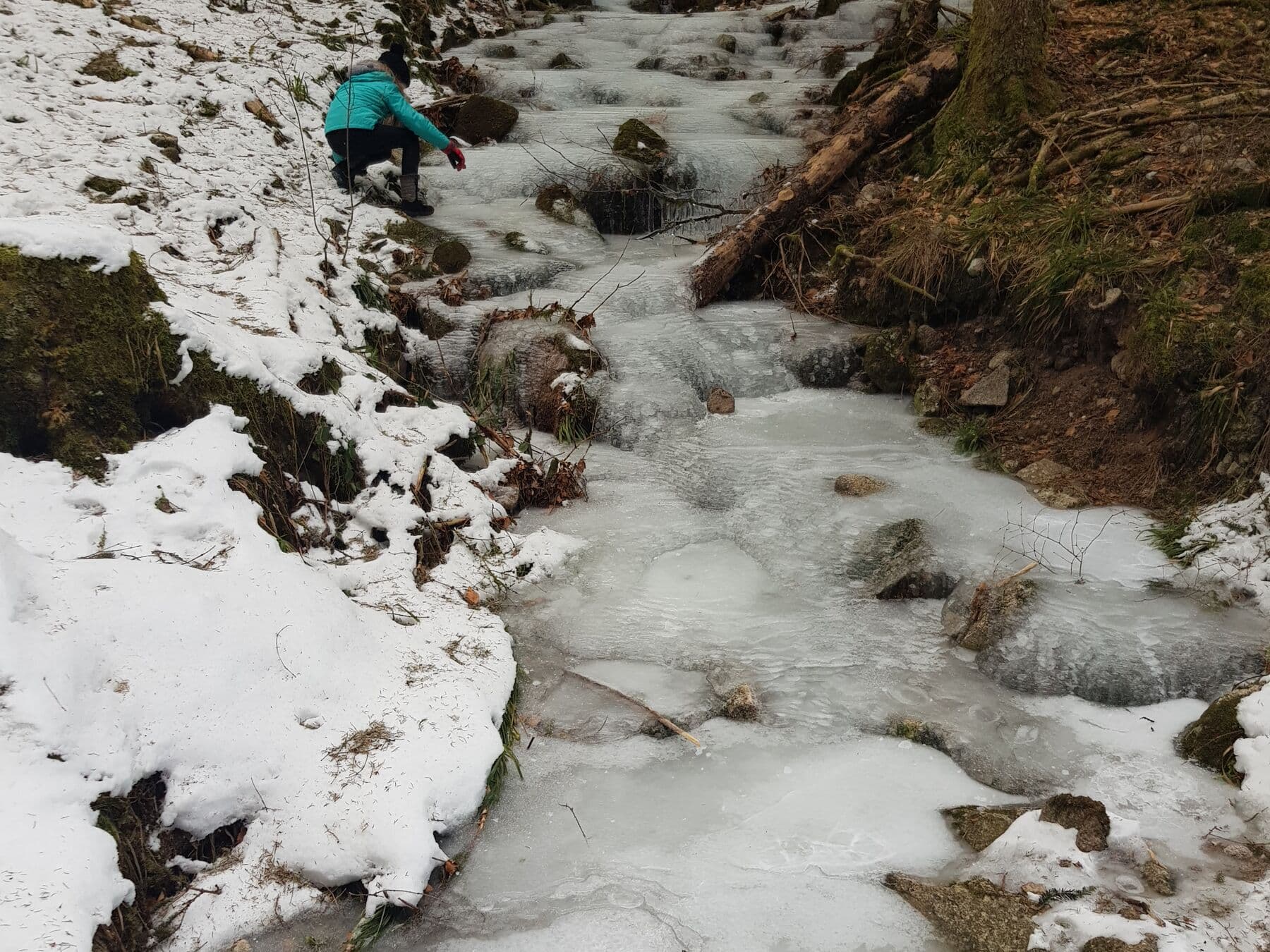 Le ruisseau gelé